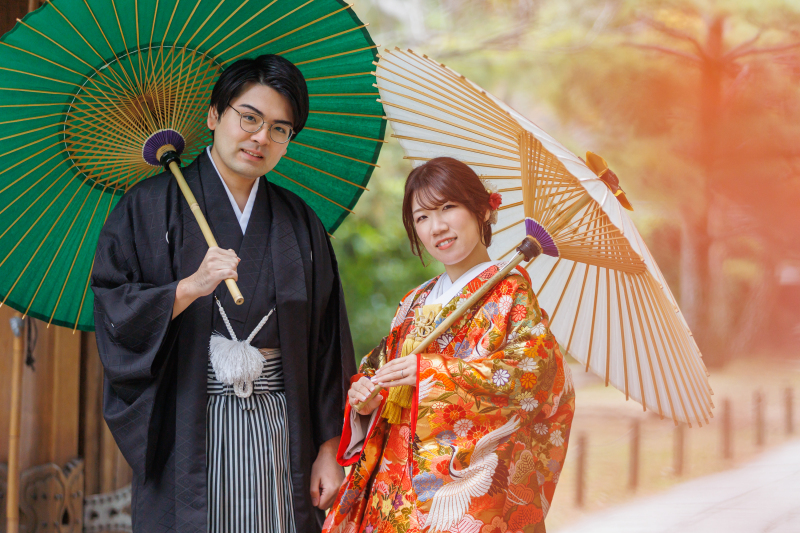 三渓園にて【スタジオレイル】各地ロケーション撮影・スタジオ撮影撮影場所は自由にお選びください。おふたりのご要望に全力でサポートさせていただきます。横浜発の前撮りは「スタジオレイル」で!