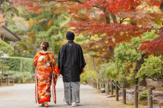 三渓園の写真です【スタジオレイル】各地ロケーション撮影・スタジオ撮影撮影場所は自由にお選びください。おふたりのご要望に全力でサポートさせていただきます。横浜発の前撮りは「スタジオレイル」で！
