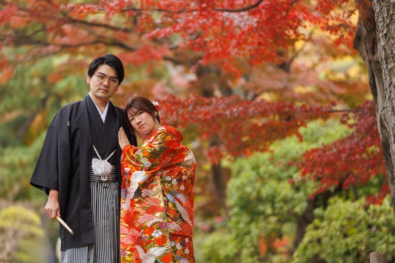 三渓園の写真です【スタジオレイル】各地ロケーション撮影・スタジオ撮影撮影場所は自由にお選びください。おふたりのご要望に全力でサポートさせていただきます。横浜発の前撮りは「スタジオレイル」で!