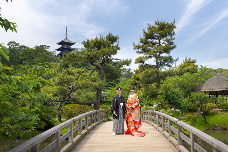 ㉓【三渓園✕チャペル✕横浜ストリート】★和装&洋装ロケの豪華ハイブリッド撮影★7大特典付★衣装追加料・ロケ地申請料・移動費ナシ!