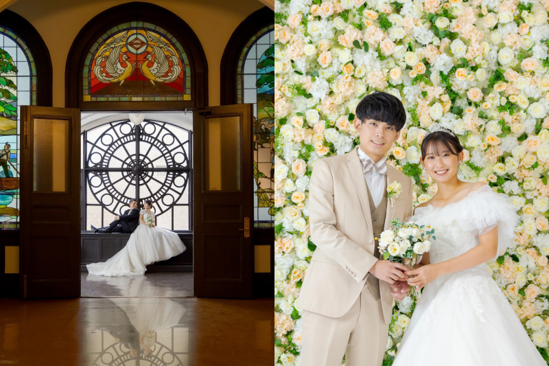 ⑩【開港記念会館✕洋装スタジオ】★レトロな屋内施設&豪華スタジオ背景★7大特典付★衣装追加料ナシ!★ロケ地代込み!★送迎車あり!