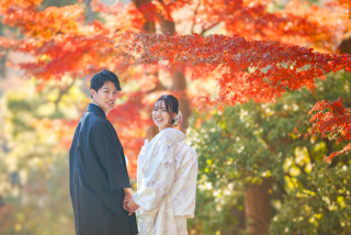 ㉕【三渓園】組数限定✿秋の紅葉ロケ✿11/25㈬～12/10㈭★申請料＆移動費込み★衣装追加料金不要の安心プラン★豪華７大特典★