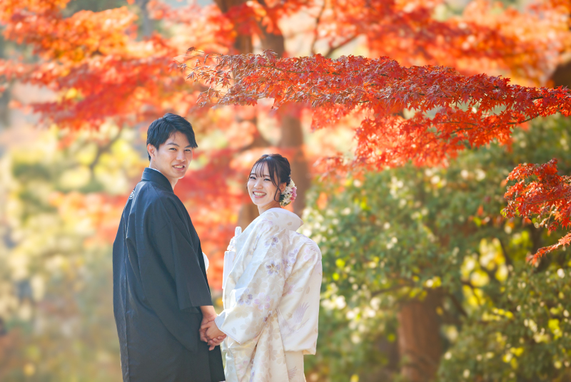 ㉕【三渓園】組数限定✿秋の紅葉ロケ✿11/25㈬～12/10㈭★申請料＆移動費込み★衣装追加料金不要の安心プラン★豪華７大特典★