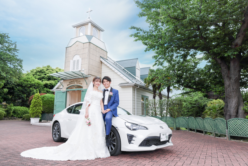 ㉔【チャペル】洋装ロケーション★『7つの特典をすべてプレゼント♪』★衣装追加料金ナシ★ロケ地代込み★送迎車あり★安心の料金プラン