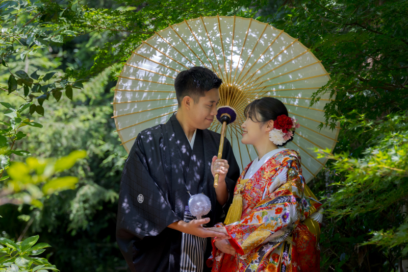 ⑭《各月先着10組様限定》【三渓園】和装ロケーション★10月・11月★打掛2点着用(白無垢&色打掛)★8大特典すべてプレゼント!