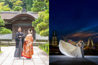 ⑦【三渓園✕大さん橋✕横浜ストリート】★和装＆洋装ロケの豪華ハイブリッドコース★７大特典付★衣装追加料・ロケ地申請料・移動費ナシ