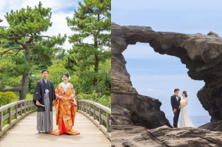 ㉑【三渓園✕海ロケ✕横浜ストリート】★和装＆洋装ロケの豪華ハイブリッドコース★７大特典付★衣装追加料・ロケ地申請料・移動費ナシ！