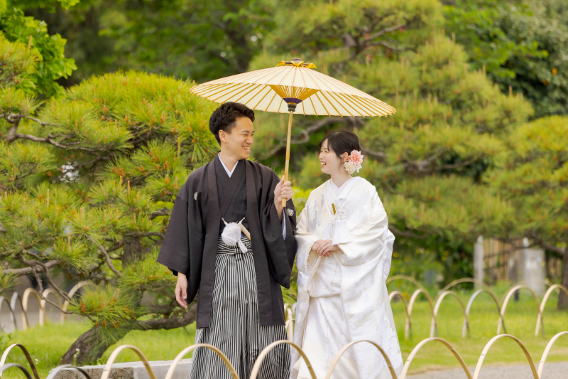 ⑭《各月先着１０組様限定》【三渓園】和装ロケーション★４月・５月★和装打掛２点着用(白無垢＆色打掛)★８大特典すべてプレゼント♪