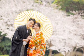 ①【三渓園】組数限定❀春のさくらロケ❀3/25㈬～4/10㈮★申請料＆移動費込み★衣装追加料金不要の安心プラン★豪華７大特典付き
