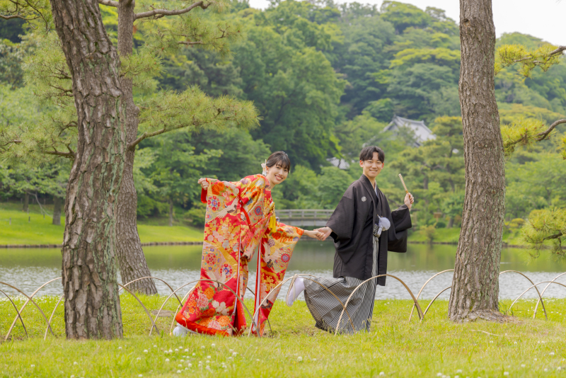 ⑨【三渓園✕和装スタジオ】★庭園&豪華スタジオ背景★『7つの特典をプレゼント♪』★衣装追加料ナシ!★ロケ地代込み!★送迎車あり!