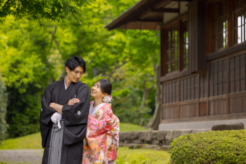 ⑨【三渓園✕和装スタジオ】★庭園＆豪華スタジオ背景★『７つの特典をプレゼント♪』★衣装追加料ナシ！★ロケ地代込み！★送迎車あり！