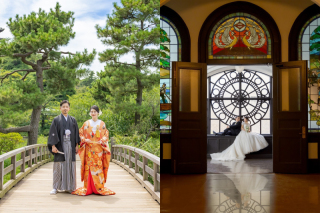 ⑧【三渓園✕開港記念会館✕横浜ストリート】★和装＆洋装ロケの豪華ハイブリッドコース★７大特典付★衣装追加料・申請料・移動費ナシ！