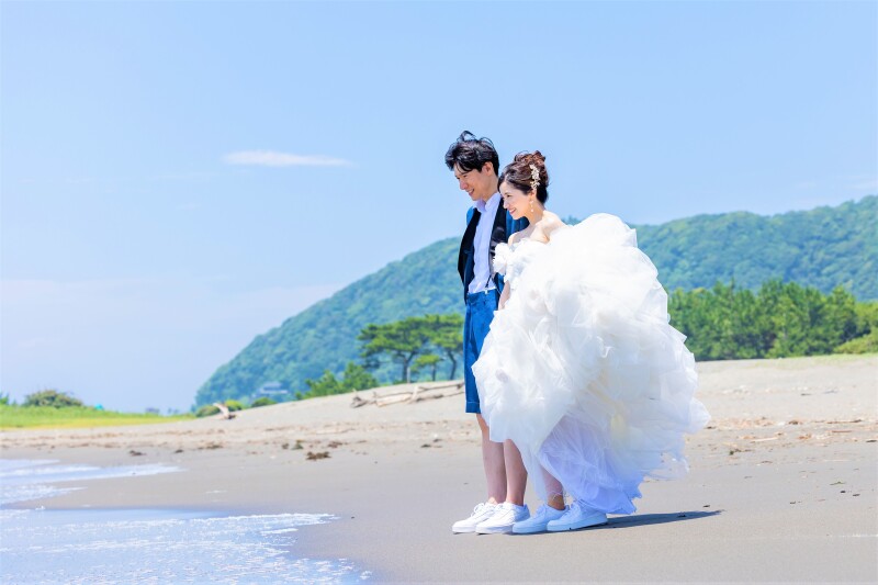 ㉕【葉山海岸】★海ロケ★洋装ロケーション★『7つの特典をすべてプレゼント♪』★衣装追加料金ナシ!★送迎車あり!★7大特典付き!