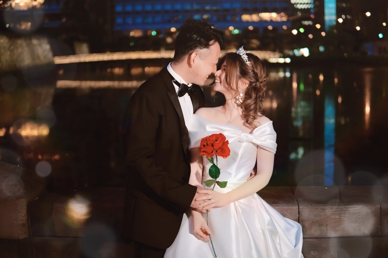 ロマンティックなレタッチ加工