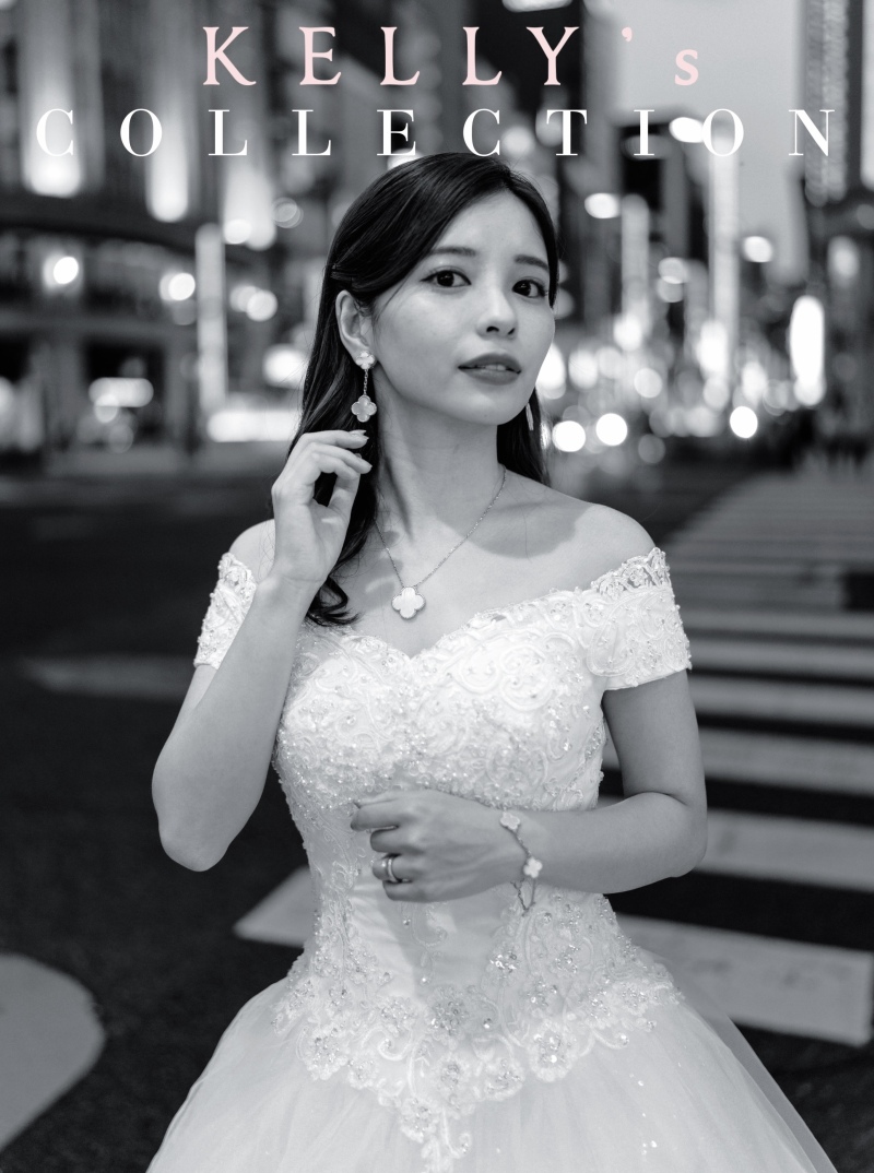 Van cleef＆Arpelsのジェリーをつけてフォトウェディング