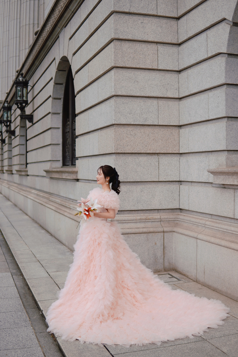 ふわっふわもこもこのピンクドレス