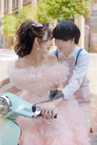 パステルカラーのフォトウェディング♡