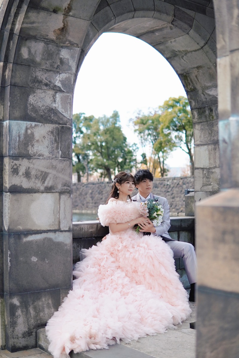 雰囲気をガラリと変えてフワモコドレスへ