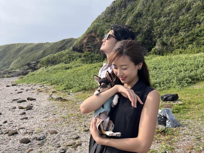 ワンちゃんと一緒に♡