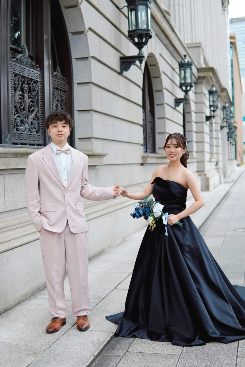 ヨーロッパ風の明治生命館にて