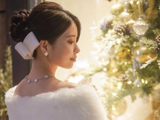 ヘアアクセサリー(リボンボンネ)