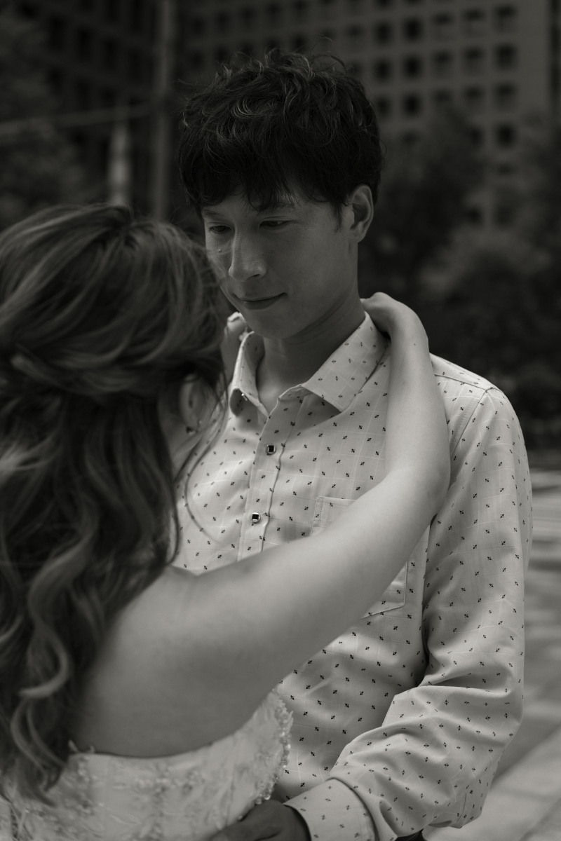 新郎様のクールなカットも