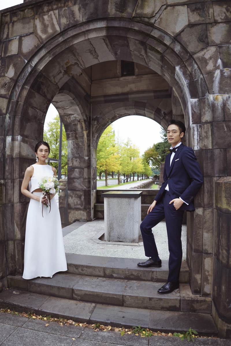 まるで絵画のようなイチョウ並木