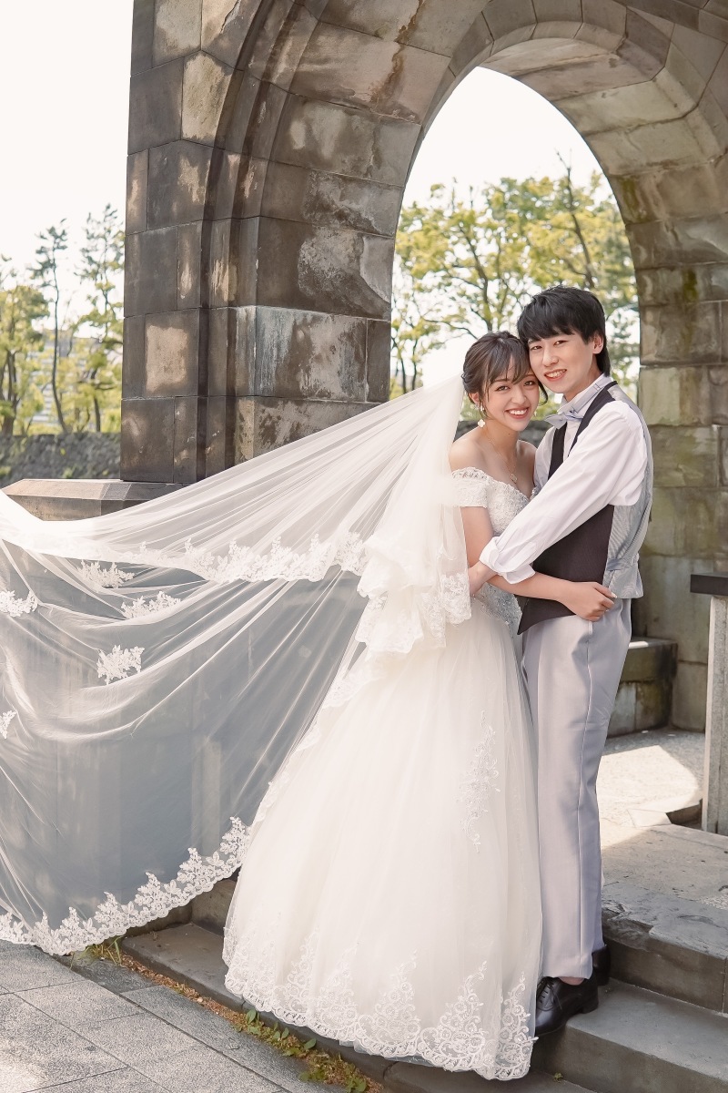 ヴェールを風になびかせて♪