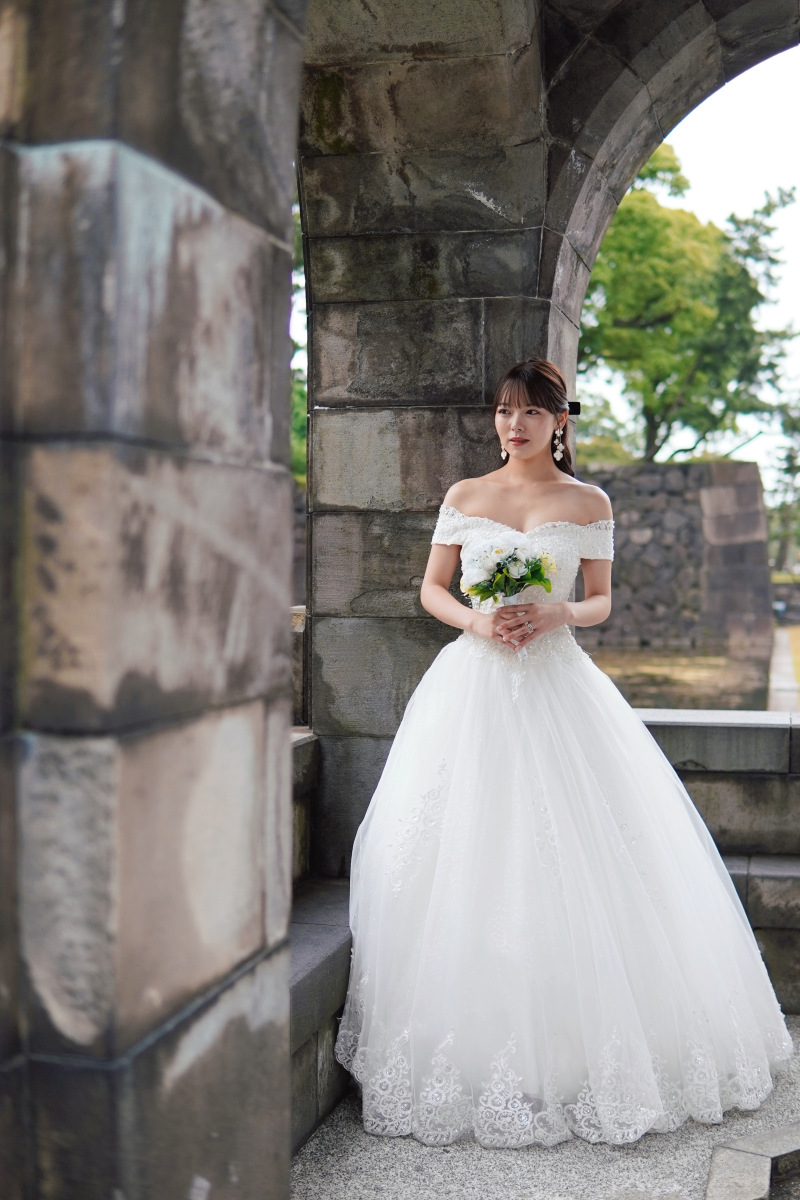 プリンセスラインの王道ドレス