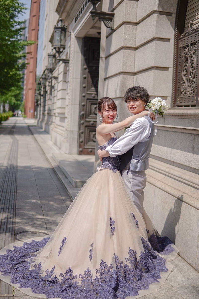 カラードレスにチェンジ