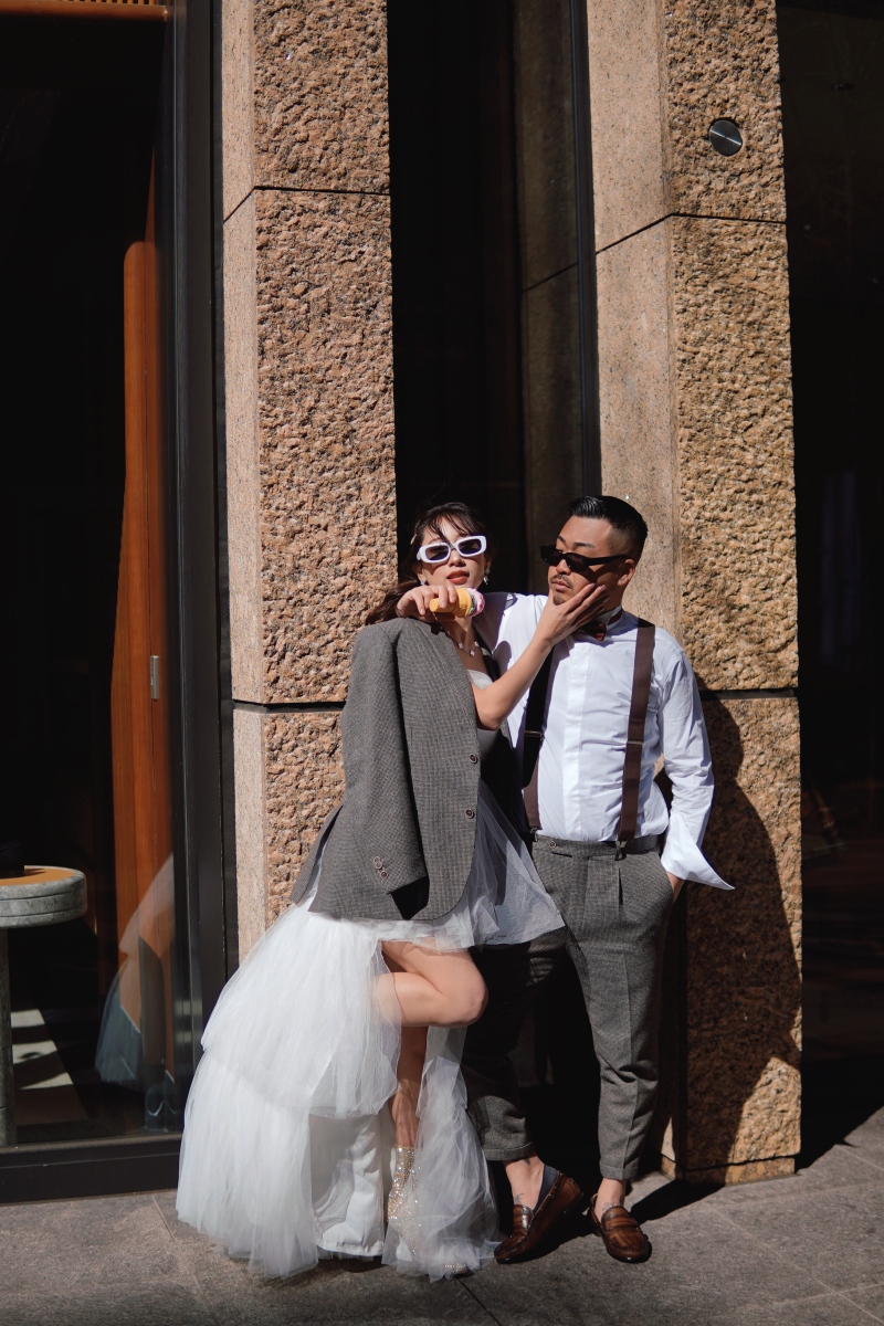 ハイブランドをカジュアルに着こなして