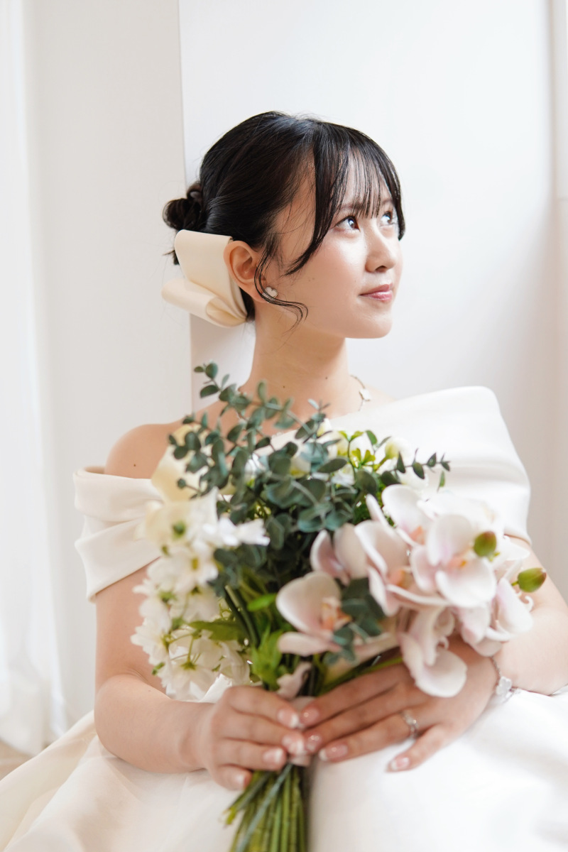 <ドレスグレードアップ無料>天候に左右されない20カット自社スタジオプラン♡10カットレタッチ付き