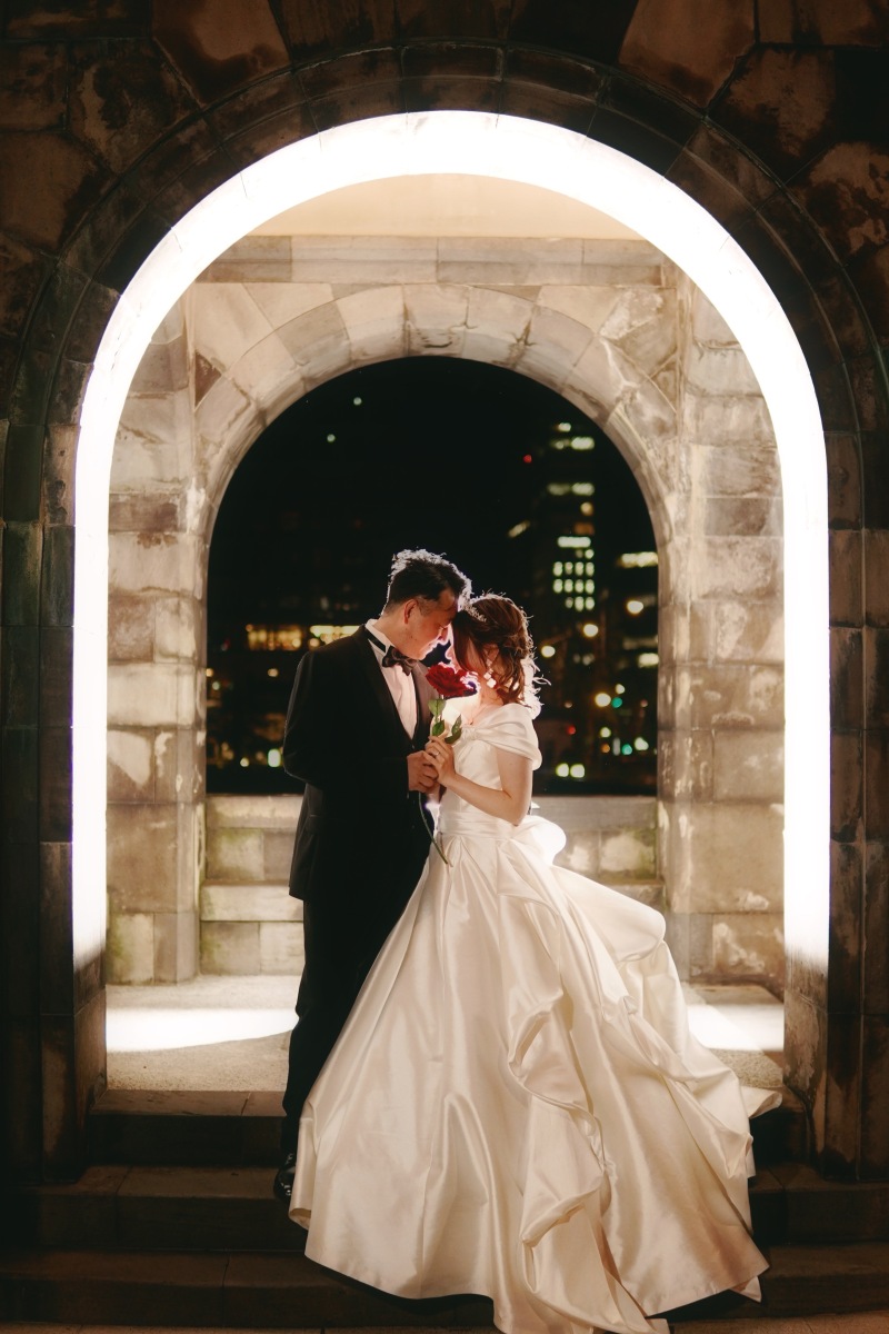 ナイトフォト 東京駅舎や丸の内ロケーション  ハイジュエリー×ウェディング 全データ80カット+レタッチデータ30カット付き