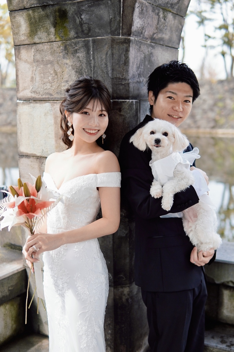 <ペットフォトウェディング>セルフメイクでお得に♪丸の内ロケーション レタッチデータ30カット ウェルカムボード*