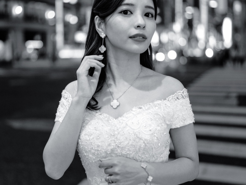 vancleefをまとうソロウェディング ドレス1着プラン 2スポット 全データ+レタッチ20カット