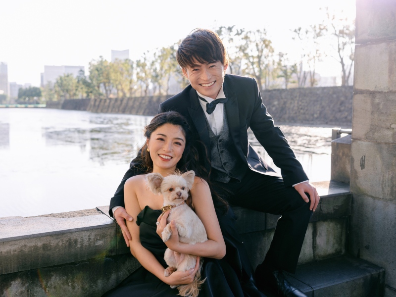 <ペットフォトウェディング>セルフメイクでお得に♪丸の内ロケーション レタッチデータ30カット ウェルカムボード*