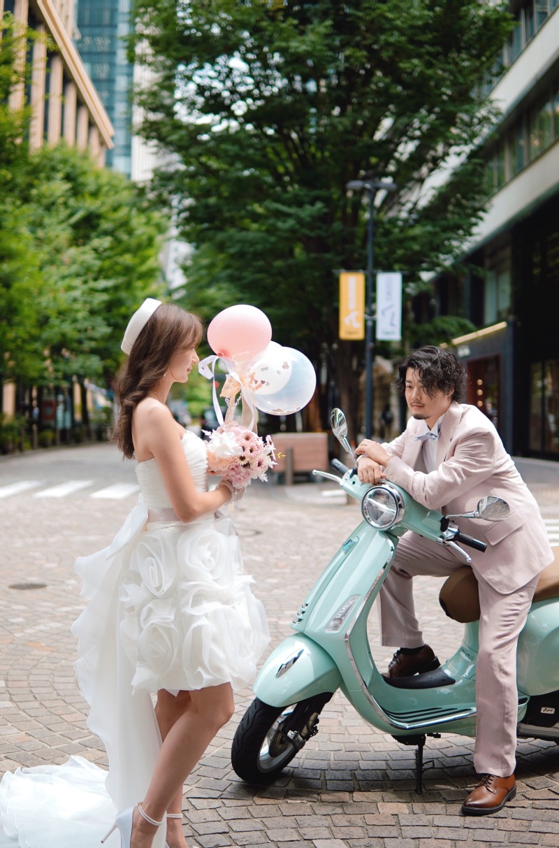 <ローマの休日風フォト>25ans wedding掲載♡まるで映画のワンシーン 全データ80カット+レタッチデータ20カット