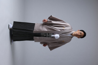 ベージュ×シルバーグラデーション