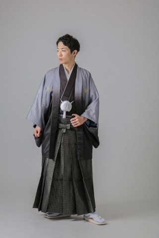 グレーグラデーション×ダイヤ