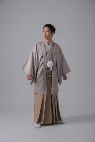 ベージュ×ベージュ無地