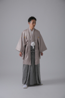 ベージュ×仙台平