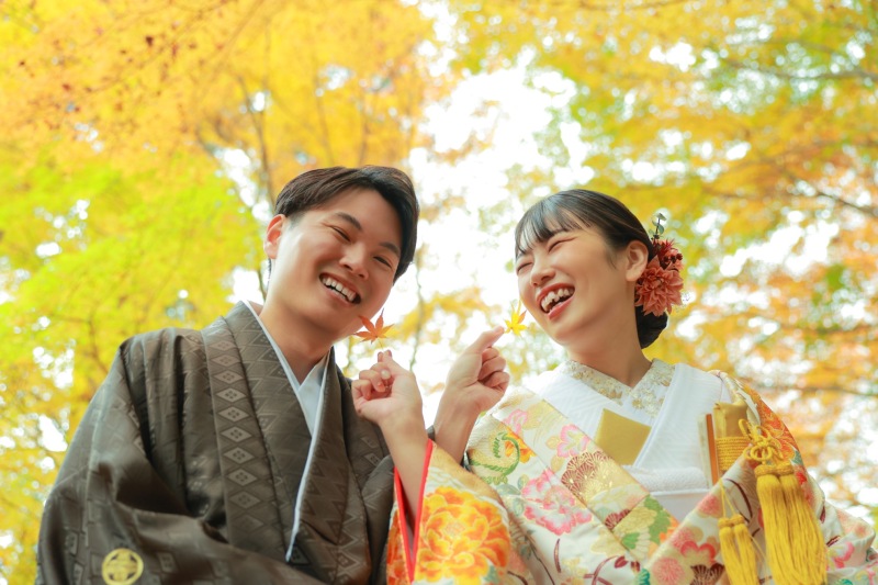 葉っぱでこしょこしょ