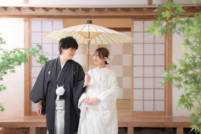 屋内庭園×白無垢