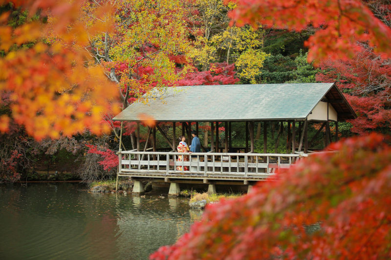 水に浮かぶ建物で