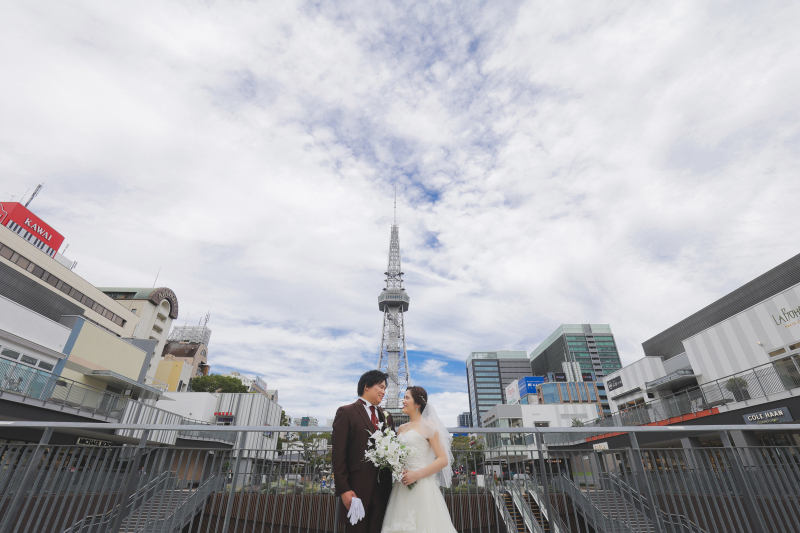 名古屋の繁華街での撮影です