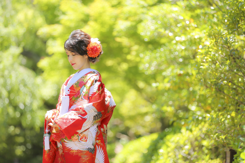 お嫁様も緑のキラキラも綺麗です♡