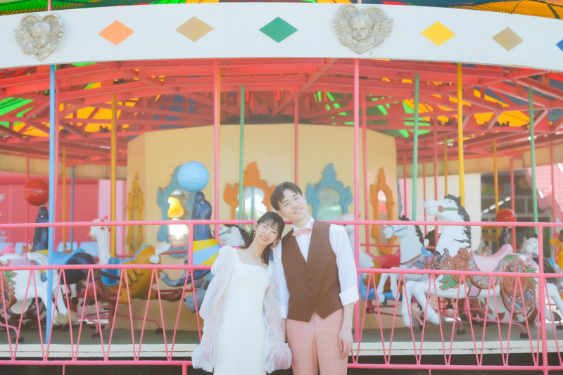 近くに遊園地も