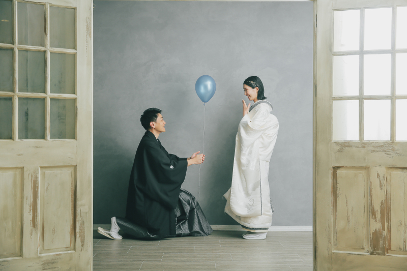 プロポーズの青い風船