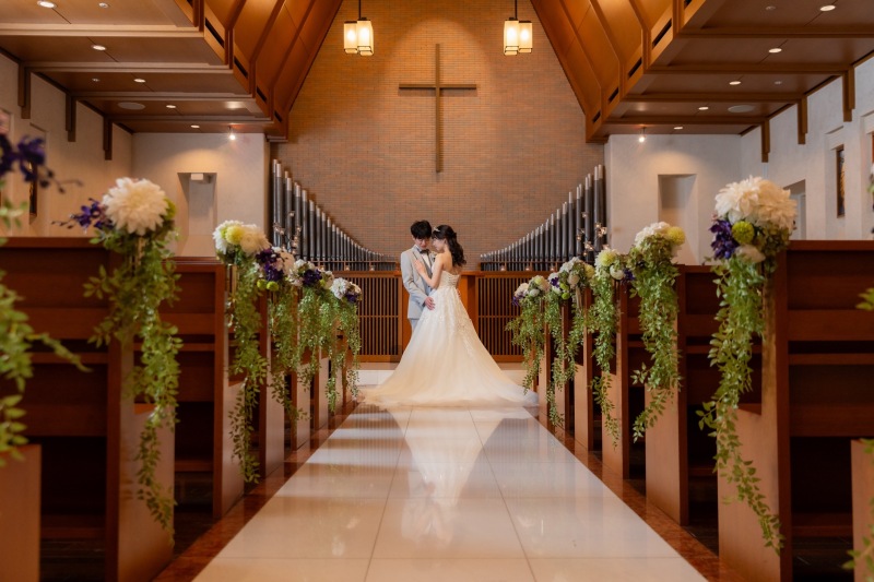 ガーデンパレスチャペルロケ