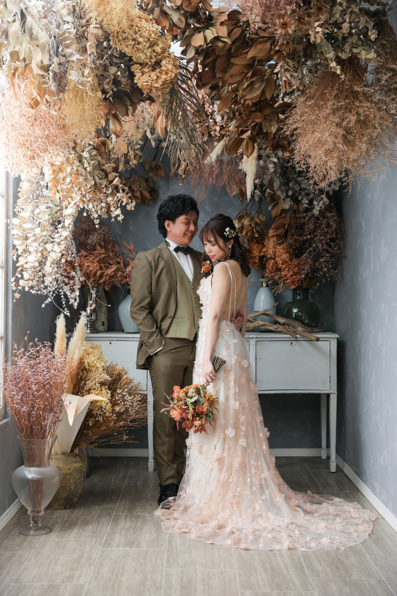 ドライフラワーのお部屋で